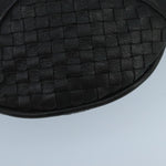 Bottega Veneta Intrecciato Black Leather Shoulder Bag (Pre-Owned)