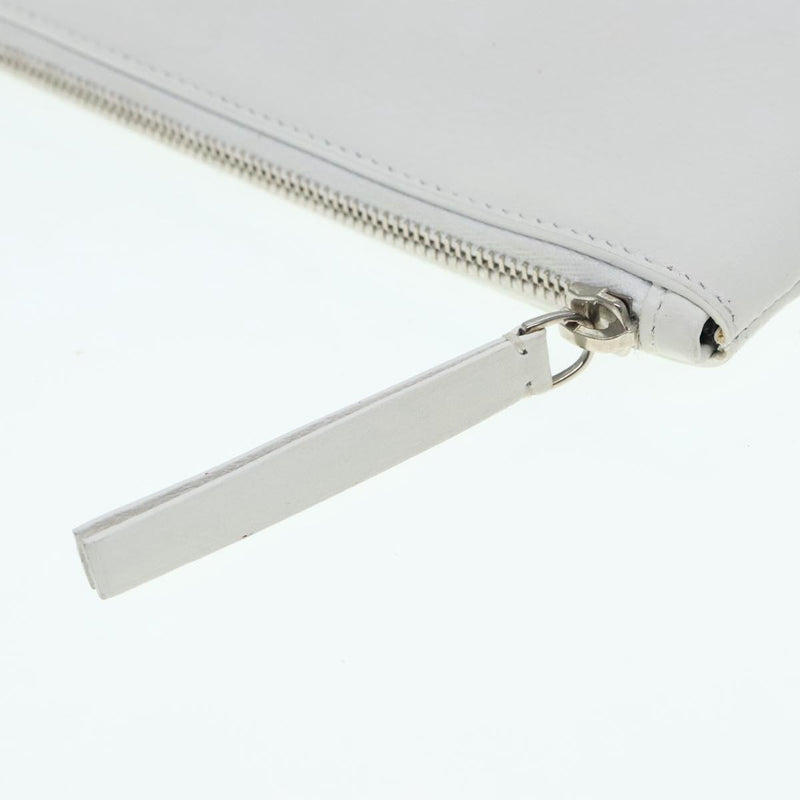 Balenciaga White Leather Clutch Bag (Pre-Owned)