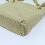 Bally Beige Leather Shoulder Bag (Pre-Owned)