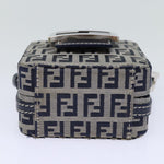 Fendi Zucchino Navy Canvas Clutch Bag (Pre-Owned)