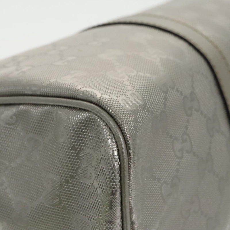 Gucci Silver Leather Travel Bag (Pre-Owned)