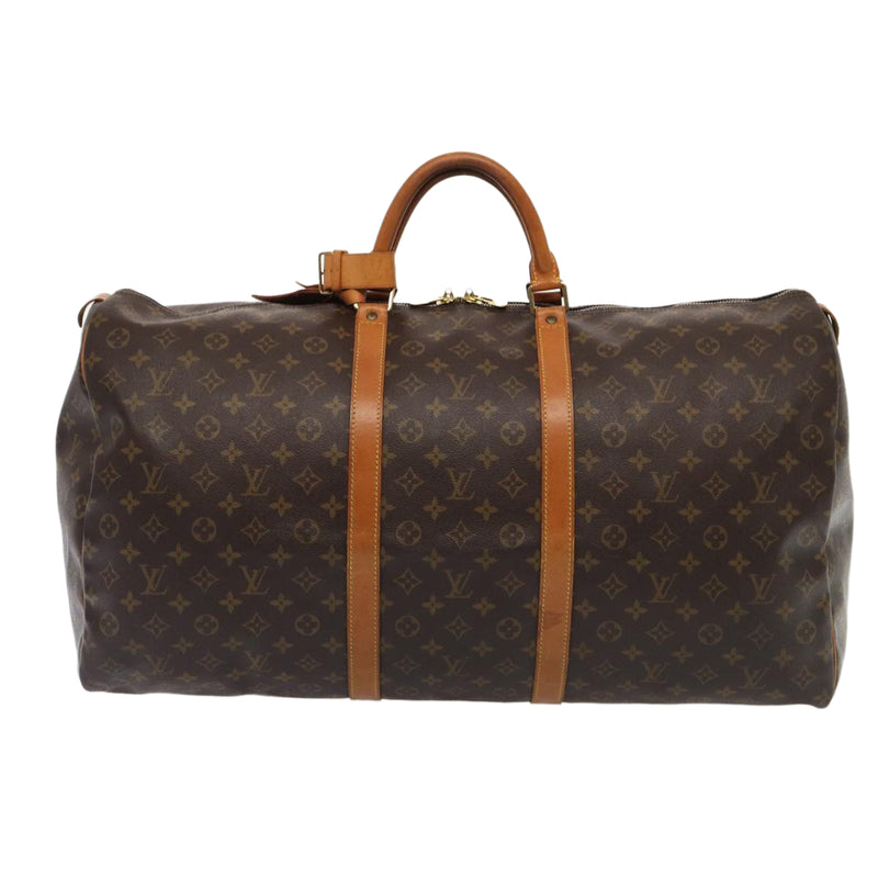 Louis Vuitton Keepall 60 Brown Canvas Travel Bag (Pre-Owned)