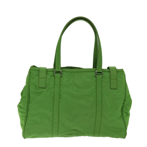 Prada Tessuto Green Synthetic Handbag (Pre-Owned)