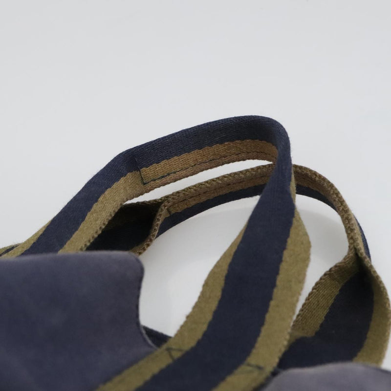 Hermès Fourre Tout Navy Canvas Tote Bag (Pre-Owned)