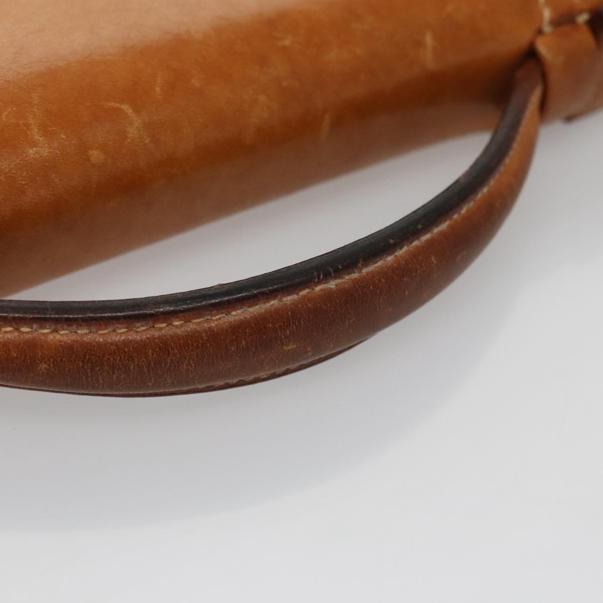 Hermès Sac À Dépèches Camel Leather Briefcase Bag (Pre-Owned)