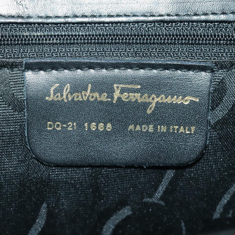 Salvatore Ferragamo Black Leather Handbag (Pre-Owned)