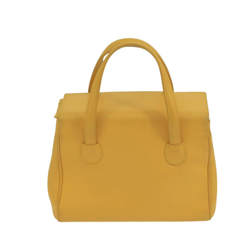 Dior Cd Yellow Leather Handbag (Pre-Owned)