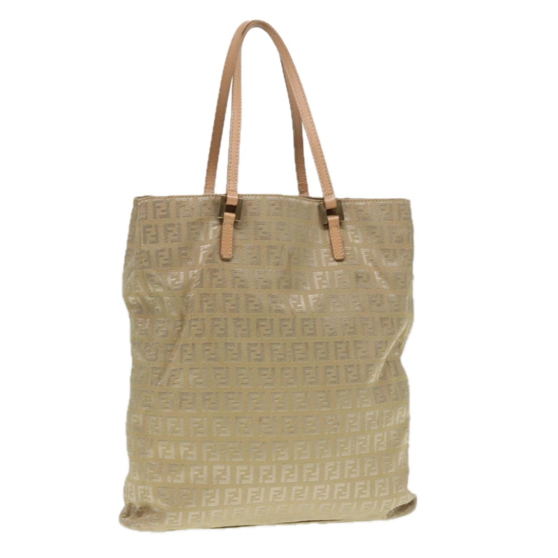 Fendi Beige Canvas Tote Bag (Pre-Owned)