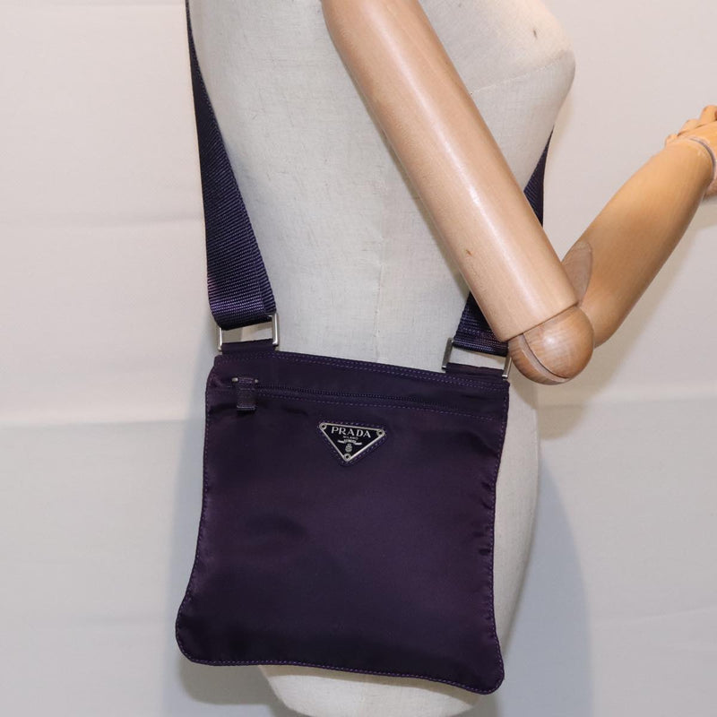 Prada Purple Synthetic Shoulder Bag (Pre-Owned)