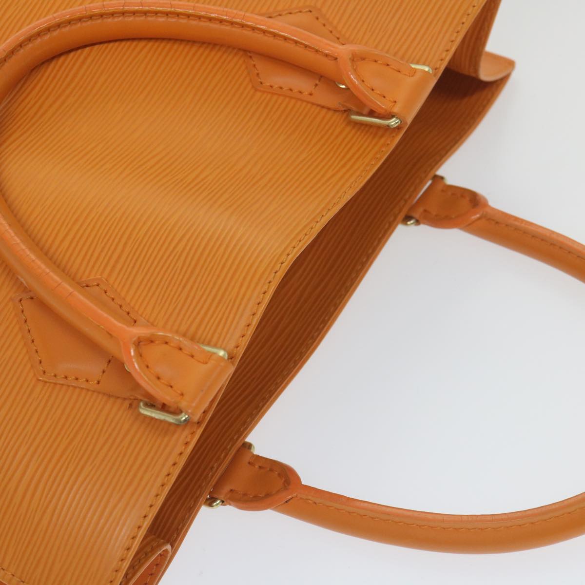 Louis Vuitton Sac Plat Orange Leather Handbag (Pre-Owned)