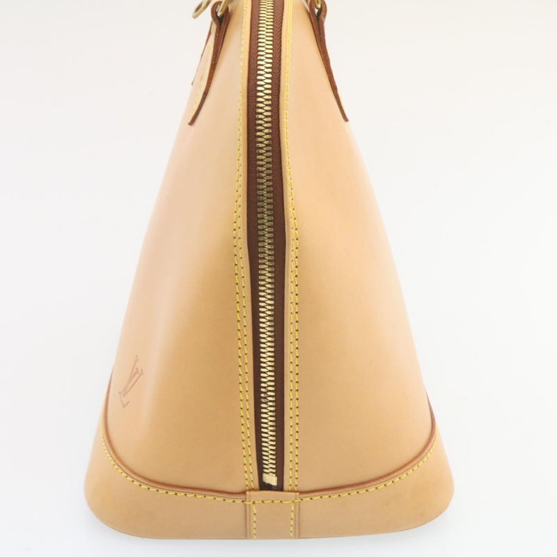 Louis Vuitton Alma Beige Patent Leather Handbag (Pre-Owned)