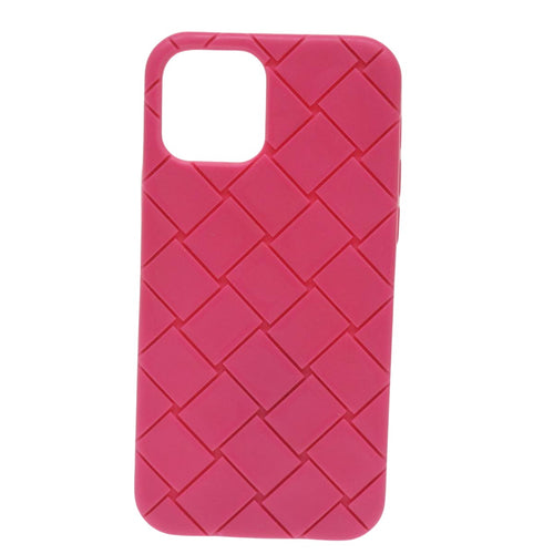 Bottega Veneta Intrecciato Pink Rubber Phone Jewelry (Pre-Owned)