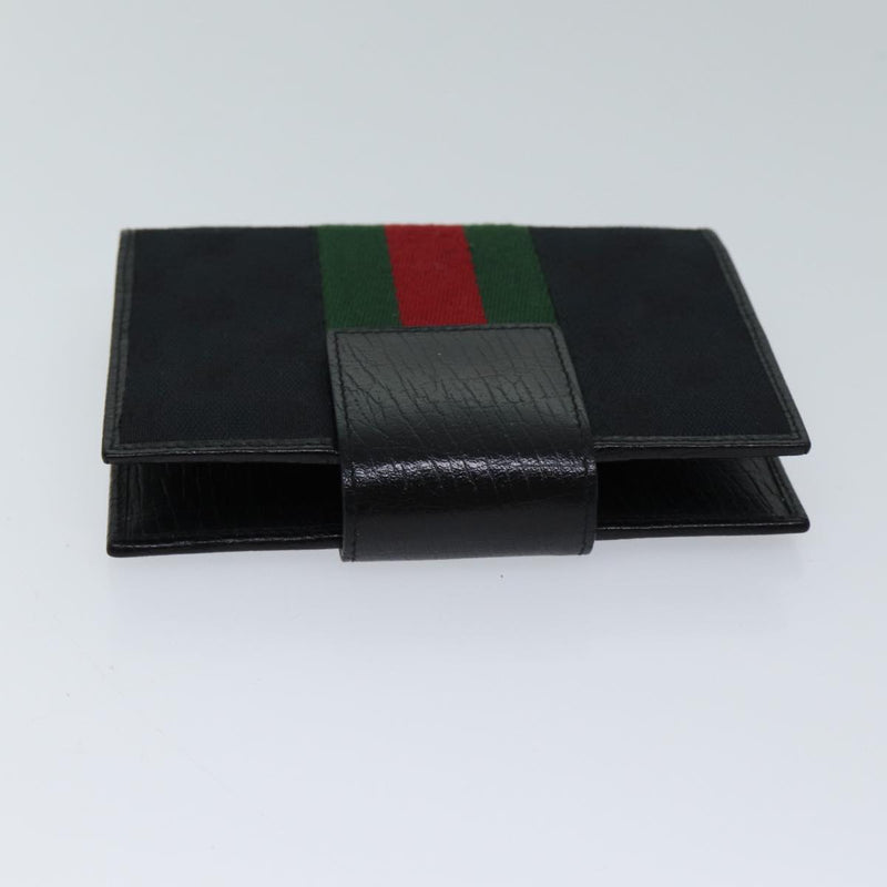 Gucci Sherry Black Canvas Wallet  (Pre-Owned)