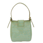 Fendi Zucchino Blue Canvas Handbag (Pre-Owned)