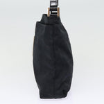 Fendi Zucca Black Canvas Shoulder Bag (Pre-Owned)