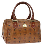 MCM Visetos Brown Canvas Handbag (Pre-Owned)