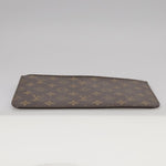 Louis Vuitton Pochette Accessoire Brown Canvas Clutch Bag (Pre-Owned)