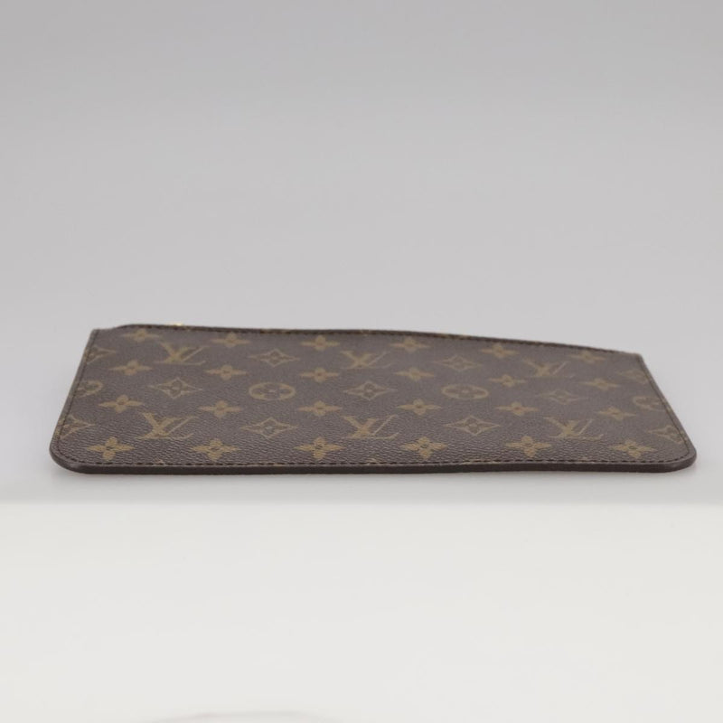 Louis Vuitton Pochette Accessoire Brown Canvas Clutch Bag (Pre-Owned)