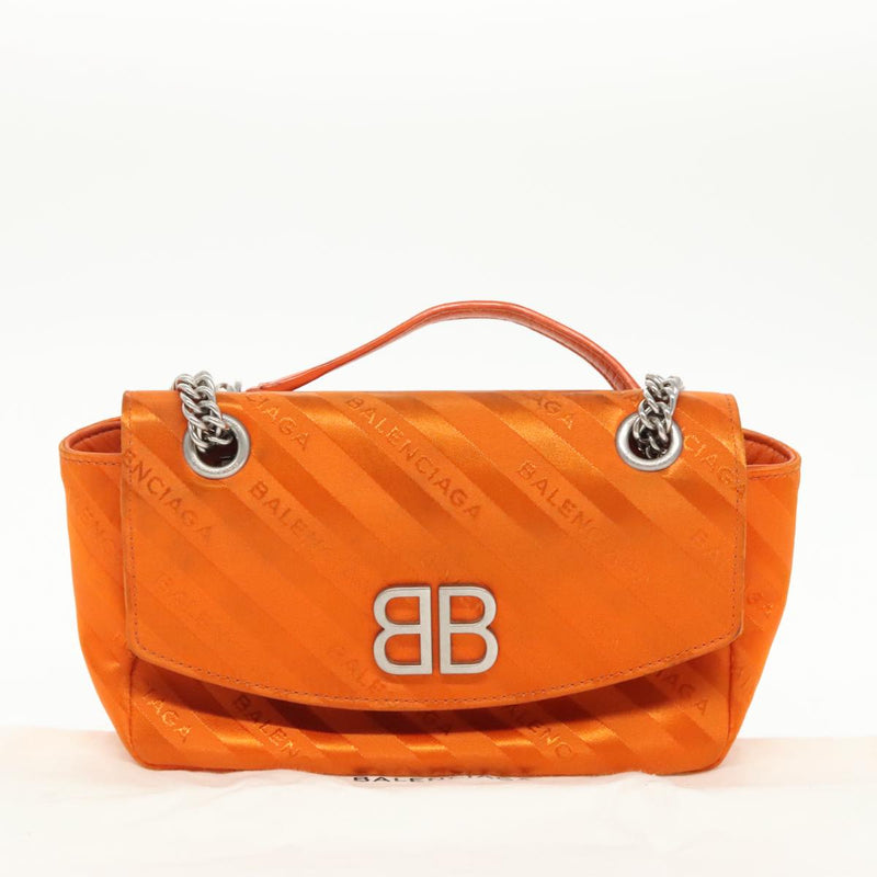 Balenciaga Bb  Chaine Orange Synthetic Shoulder Bag (Pre-Owned)