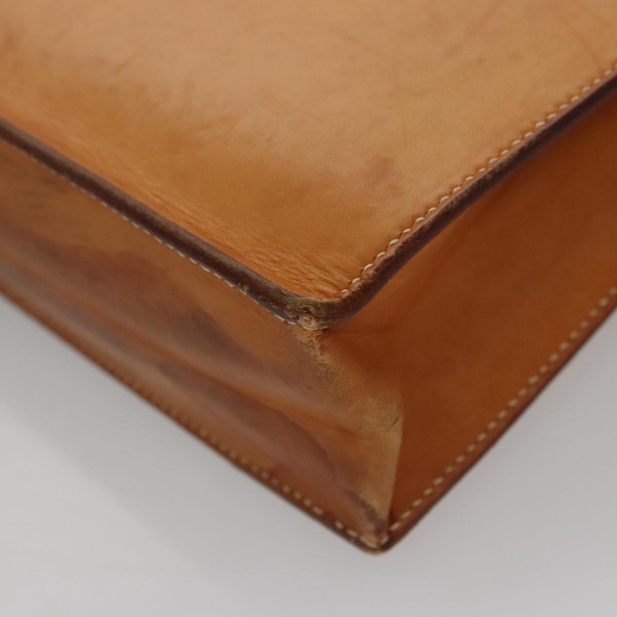 Hermès Sac À Dépèches Camel Leather Briefcase Bag (Pre-Owned)