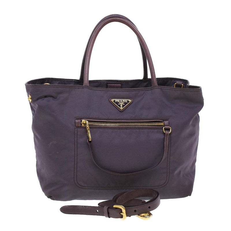 Prada Purple Synthetic Handbag (Pre-Owned)