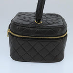 Chanel Vanity Black Leather Handbag (Pre-Owned)