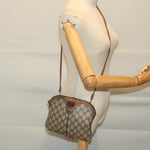 Gucci Gg Canvas Beige Canvas Shoulder Bag (Pre-Owned)