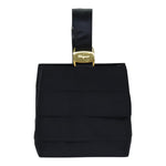 Salvatore Ferragamo Black Silk Handbag (Pre-Owned)