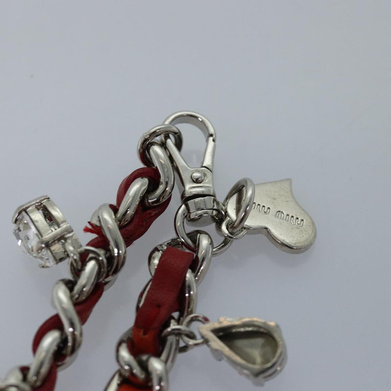 Miu Miu Red Metal Necklace Jewelry (Pre-Owned)