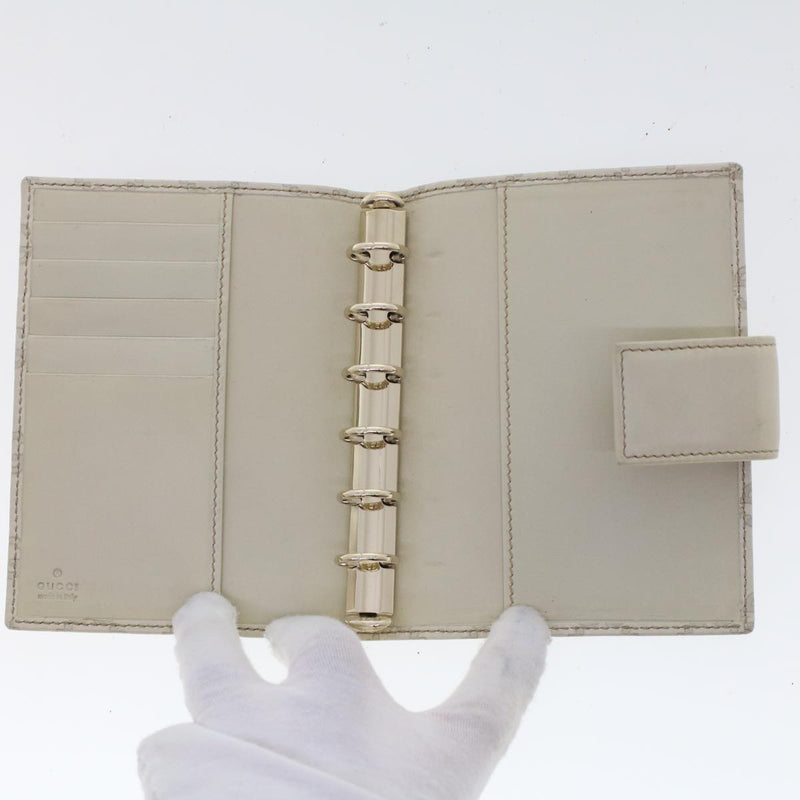 Gucci Guccissima White Canvas Wallet  (Pre-Owned)