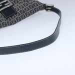 Fendi Zucchino Navy Canvas Shoulder Bag (Pre-Owned)