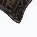 Fendi Zucca Brown Canvas Clutch Bag (Pre-Owned)