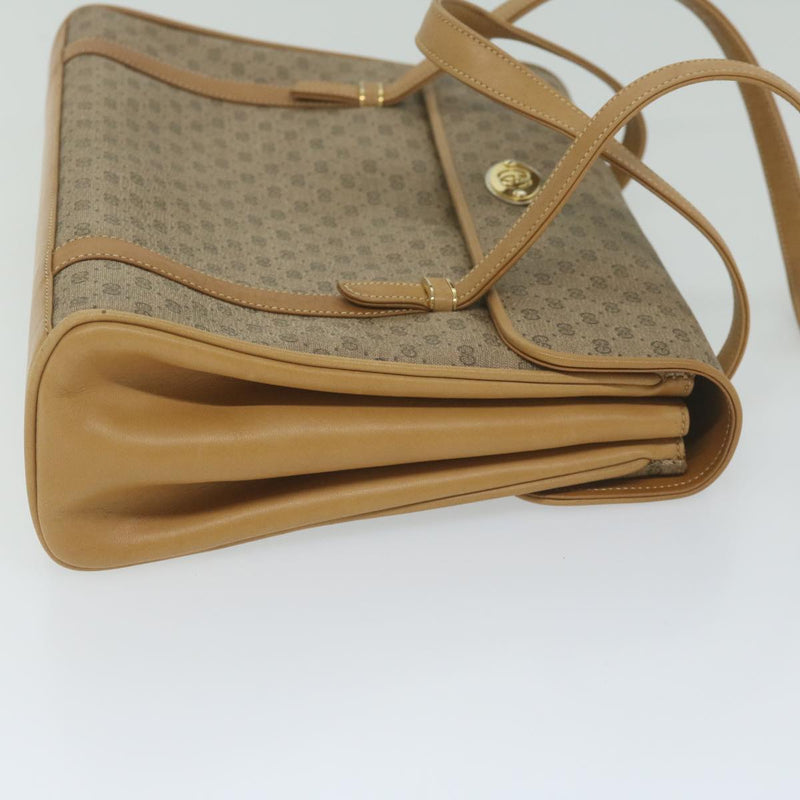 Gucci Gg Canvas Beige Canvas Handbag (Pre-Owned)