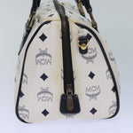 MCM Visetos White Canvas Handbag (Pre-Owned)