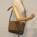 Fendi Zucchino Brown Canvas Shoulder Bag (Pre-Owned)