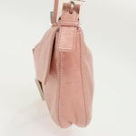 Fendi Baguette Pink Leather Shoulder Bag (Pre-Owned)