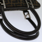 Fendi Zucca Brown Canvas Handbag (Pre-Owned)