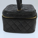 Chanel Vanity Black Leather Handbag (Pre-Owned)