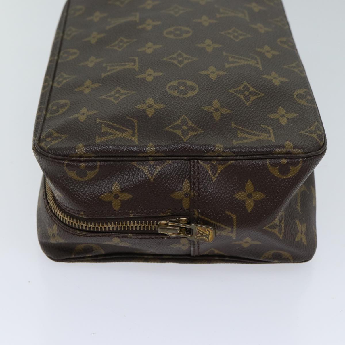 Louis Vuitton Trousse Toilette 28 Brown Canvas Clutch Bag (Pre-Owned)