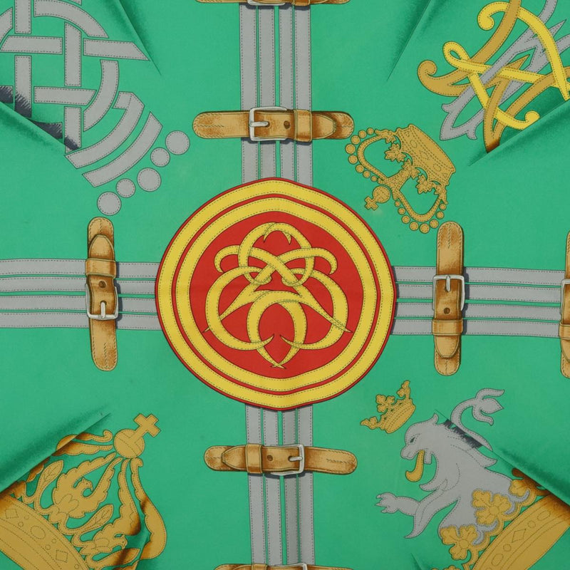 Hermès Green Silk Scarf  (Pre-Owned)