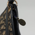 Dior Trotter Navy Canvas Shoulder Bag (Pre-Owned)