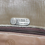 Fendi Zucchino Brown Canvas Shoulder Bag (Pre-Owned)