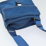 Prada Re-Nylon Blue Canvas Shoulder Bag (Pre-Owned)