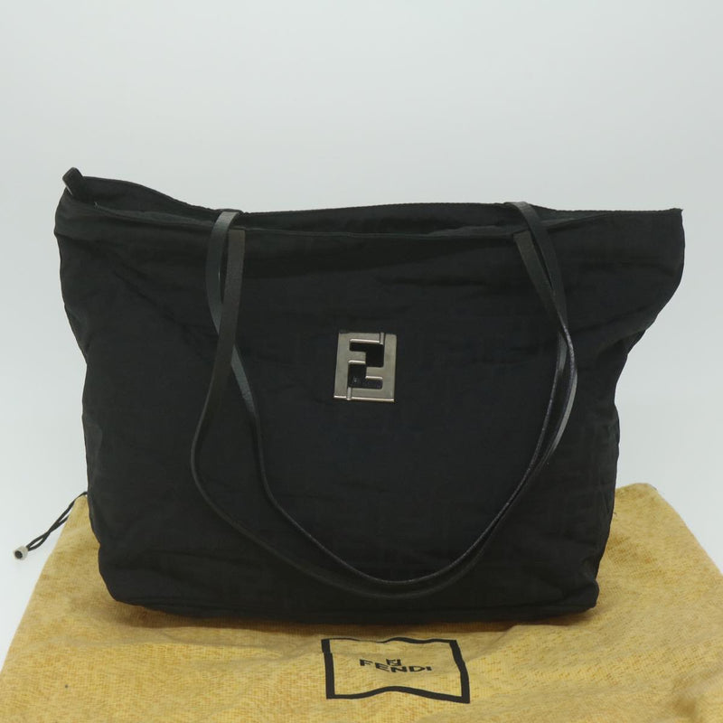 Fendi Black Canvas Tote Bag (Pre-Owned)