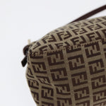 Fendi Mamma Baguette Brown Canvas Handbag (Pre-Owned)