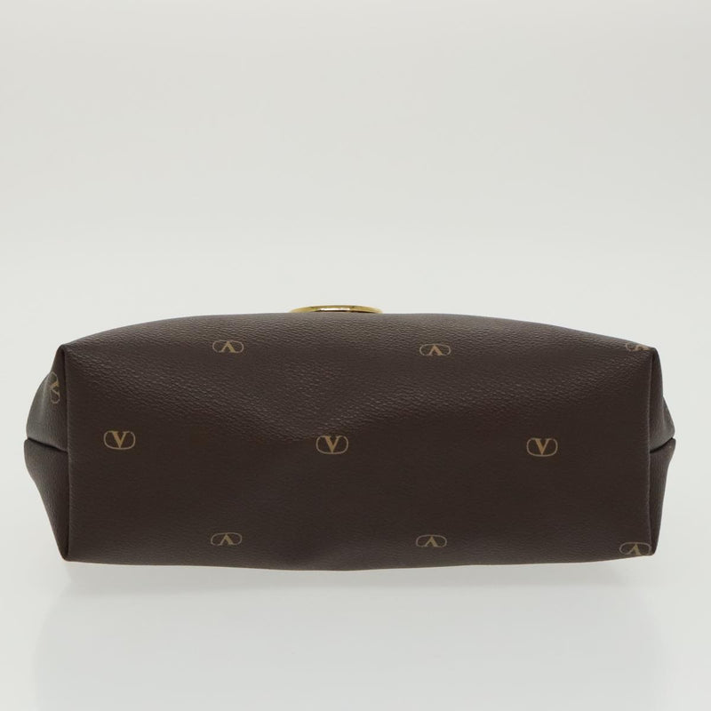 Valentino Garavani Brown Canvas Clutch Bag (Pre-Owned)