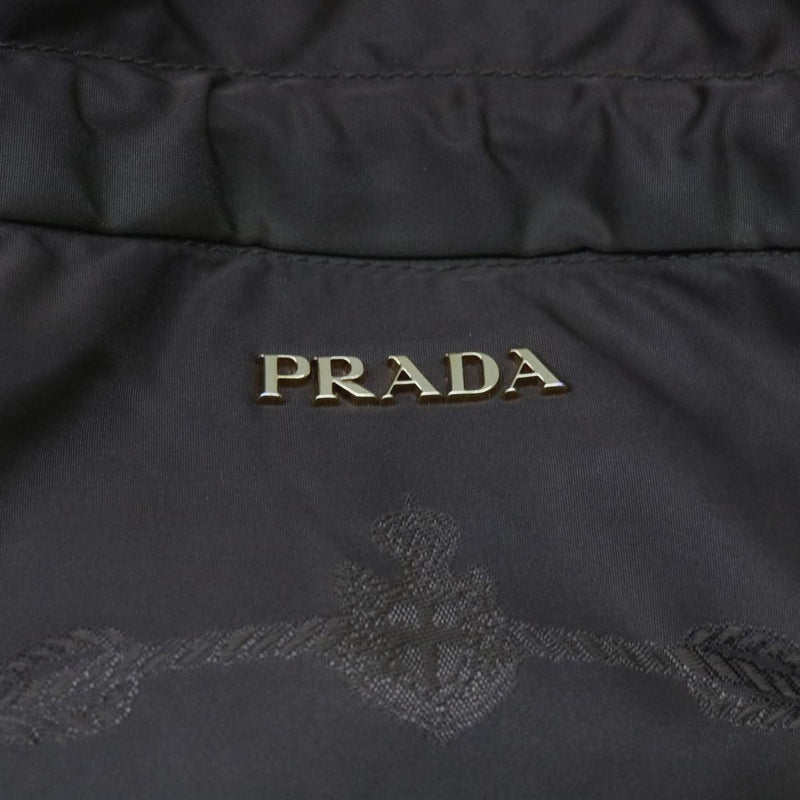 Prada Tessuto Khaki Synthetic Shoulder Bag (Pre-Owned)