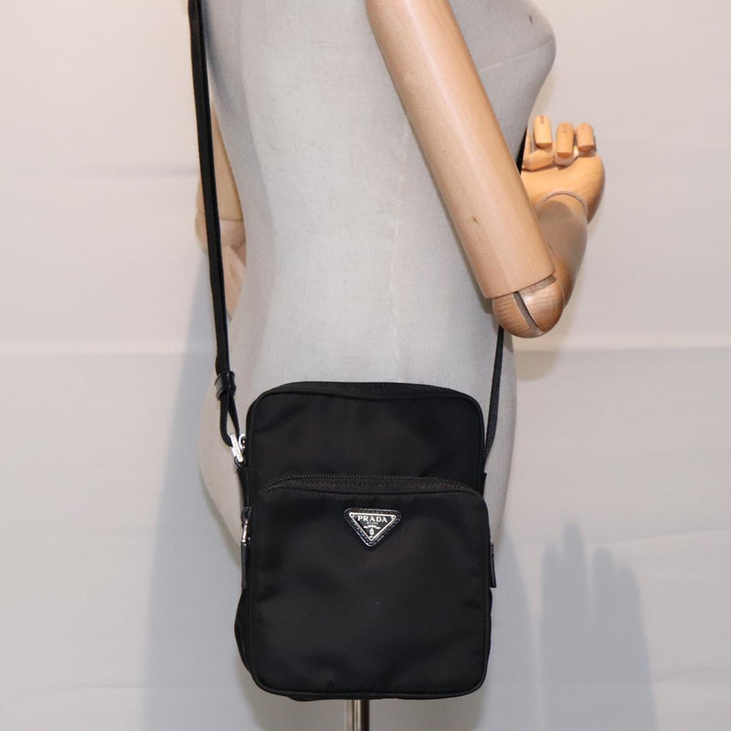 Prada Black Synthetic Shoulder Bag (Pre-Owned)