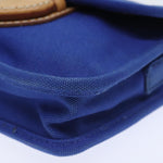 Prada Blue Canvas Shoulder Bag (Pre-Owned)