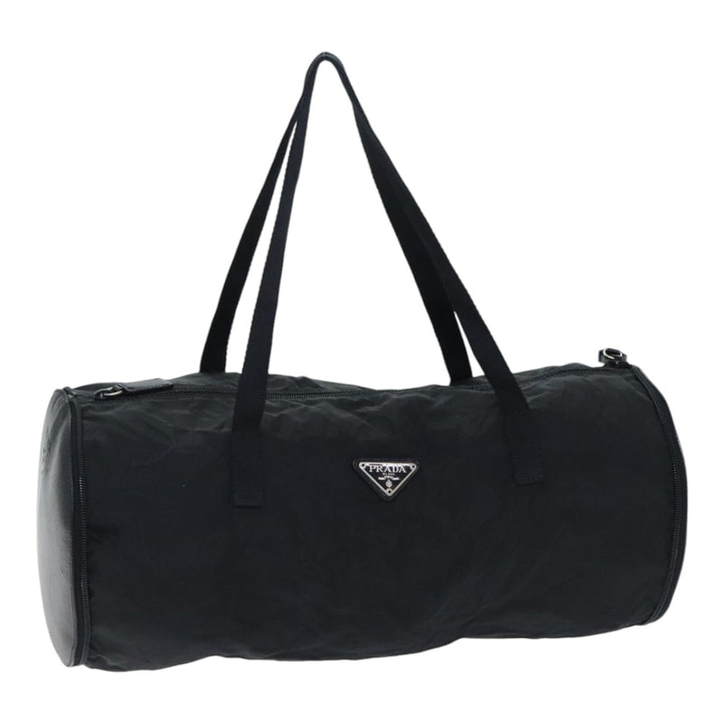 Prada Re-Nylon Black Synthetic Travel Bag (Pre-Owned)